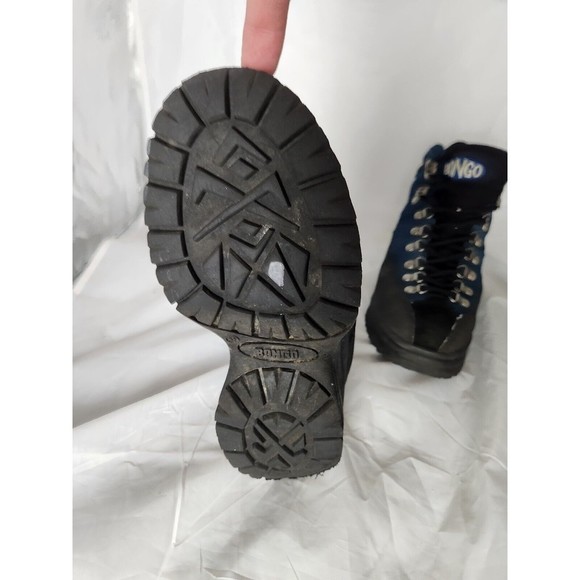 womens size 6.5 vintage y2k Bongo chunky platform shoe Emo Goth Blue Logo - Picture 10 of 13